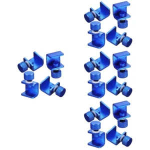  4 Count Glass Clip Clamp Bathroom Mirror Clips Clamps under The Angle - Afbeelding 1 van 12