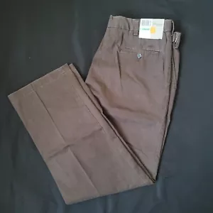 Men's Dockers' Premium Flat Front Golf Pants Dark Brown Size 34x32 - Picture 1 of 3