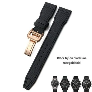 20 21 22mm Strap For IWC Pilot SPITFIRE MARK 18 IW3777 Top Gun Nylon Watch Band - Picture 1 of 20