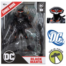 McFarlane Toys DC Direct Page Punchers - Figura de acción de manta negra de 7 pulgadas con Aquaman Comic
