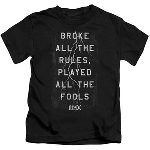 ACDC STRUCK Licensed Toddler Kids Graphic Tee Shirt 2T 3T 4T 4 5-6 7 - Picture 1 of 1