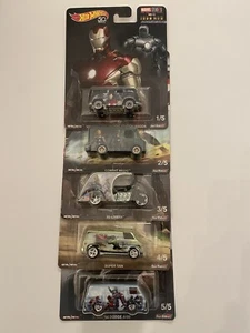 Hot Wheels Premium 50 Anniversary AVENGERS Concept Art Serie Komplettes 5er-Set - Bild 1 von 7