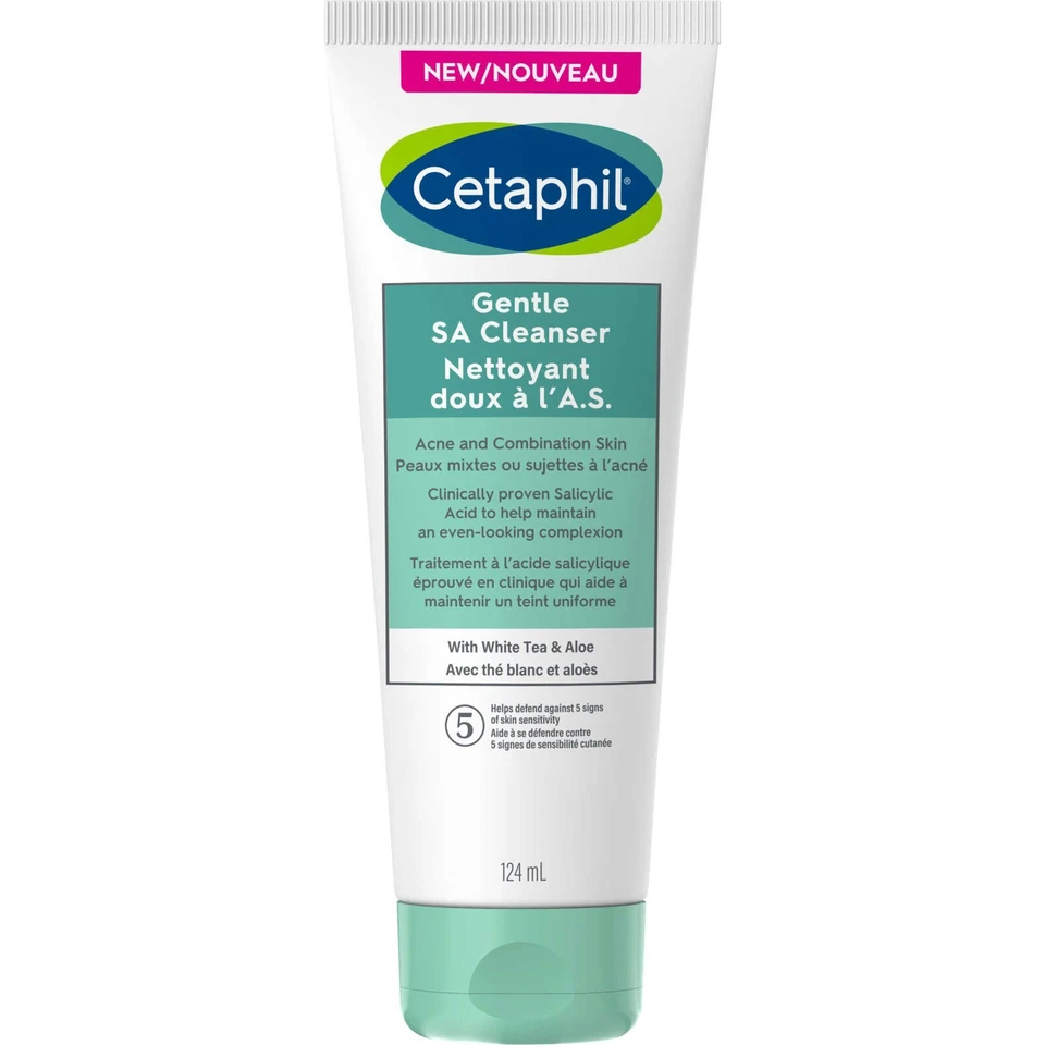Cetaphil Gentle Salicylic Acid Cleanser Acne Combination Skin Clinic 124ml NEW - Image 1 of 1
