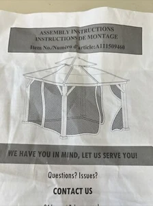 SUNJOY Replacement Mosquito Netting for 9 ft. × 9 ft. Wood-Framed Gazebos- Tan - Picture 1 of 3