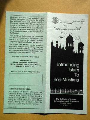 MUHAMMAD ALI (+) original signiert – FLYER - Bild 1 von 2