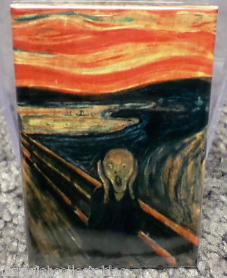 ÍMÃ de armário de geladeira Munch The Scream 2" x 3" - Imagem 1 de 3