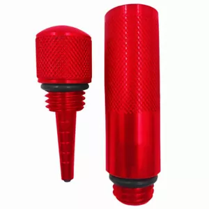 Embudo de cambio de aceite rojo y varilla de medición magnética de aceite para generador Honda EU2000i - Imagen 1 de 9