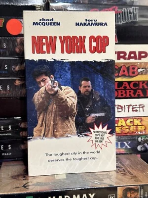 New York Cop, VHS 1995, Chad McQueen, Toru Nakamura, Promo Screener - Image 1 of 4