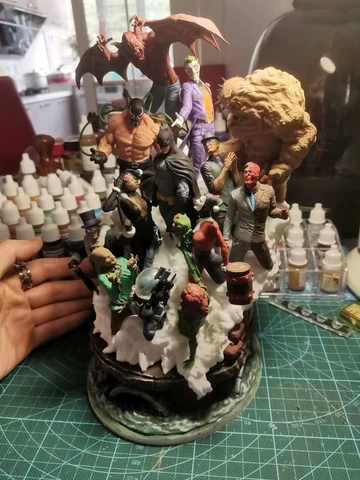 custom justic league batman  joker  resin gk model  figure  in stock Cover