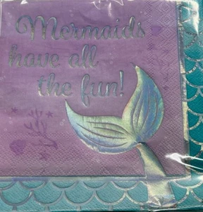 Mermaid Have All the Fun Luncheon Napkins - 16pk - Picture 1 of 3