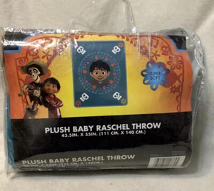 Disney Pixar "Coco" Plush Baby Raschel Throw Super Soft Blanket 43.5" X 55" NEW - Picture 1 of 7