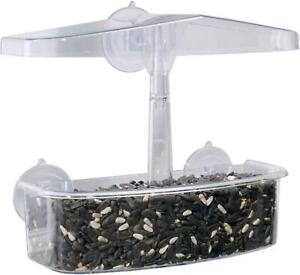 Droll Yankees Observer Window Bird Feeder With Suction Cups, 2 Cup Capacity,