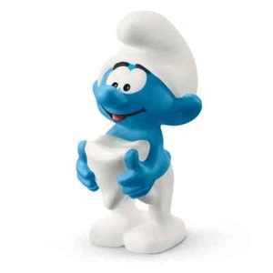 Schleich 20820 Smurf with Tooth (2020 Series) Smurfs Schlümpfe Puffi Pitufos - Picture 1 of 1