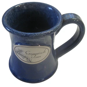 GARMISCH INN  Sunset Hill Stoneware Large Blue Mug Handcrafted in USA  RARE - Picture 1 of 8