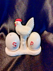 Vintage Salz- und Pfefferstreuer für Huhn und Eier - Bild 1 von 5