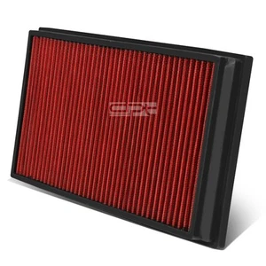 Fit 03-17 Cayenne 3.0-4.8 Red Reusable&Washable High Flow Drop In Air Filter - Foto 1 di 6