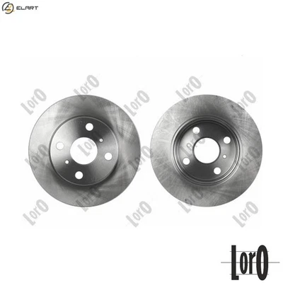2x BRAKE DISC 231-03-139 FOR TOYOTA 2SZ-FE 1.3L 2NZ-FE 1.3L 1ND-TV 1.4L 4cyl - Image 1 of 4