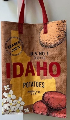 Bolso de Mano de Compras Trader Joe's IDAHO ECO Regional Reutilizable Nuevo con Etiquetas Foto 1 de 2