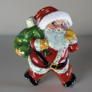 "Adorno vintage De Sela Santa México fino moldeado plástico flocado espuma kitsch 5""" - Imagen 1 de 9