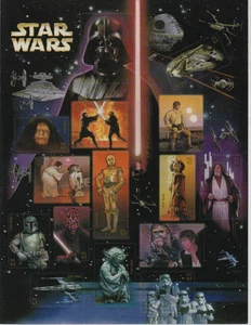 2007 Star Wars USPS 41¢ Gedenkmarkenbogen Komplettsatz Darth Vader - Bild 1 von 2