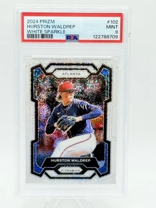 🔥2024 Prizm Hurston Waldrep (RC) White Sparkle Prizm SSP🔥Atlanta Braves PSA 9 - Bild 1 von 3