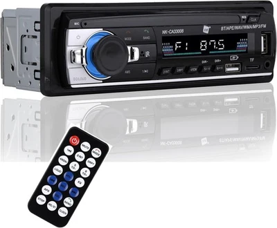 NK Autoradio Bluetooth 4.0-1 DIN 4x40W AUX-Funktion MP3 Player Misc Audio Sounds - Bild 1 von 2