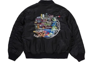 Supreme x Globe MA-1 FW20J53 Black Flight Jacket Men’s M - Picture 1 of 8