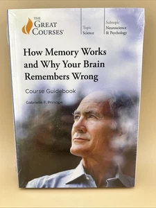 Great Courses How Memory Works & Why Your Brain Remembers Wrong DVDs & Book NEW - Picture 1 of 3