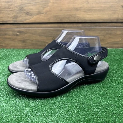 SAS Harmony Black Heel Strap Sandal Tripad Comfort Women’s Size 10 M J85676383 - Image 1 of 4