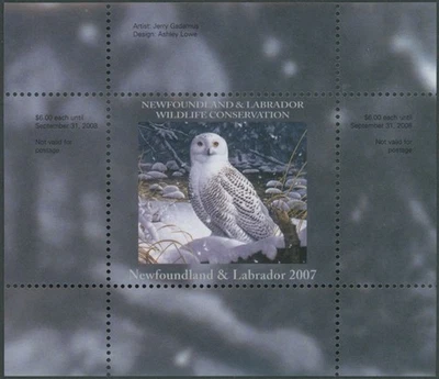 2007 CANADA-NEWFOUNDLAND & LABRADOR. CONSERVATION, SNOWY OWL, VD.#NLW14 - Image 1 of 3