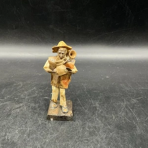 Vintage Elaborado A Mano mexikanische Volkskunst Papierfigur 4 1/2" T - Bild 1 von 8