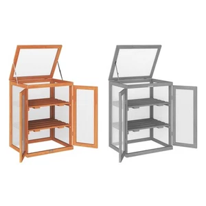 3 Stufen Frühbeet Treibhaus mit zwei Türen wetterfest Belastbar bis 15 kg - Bild 1 von 22