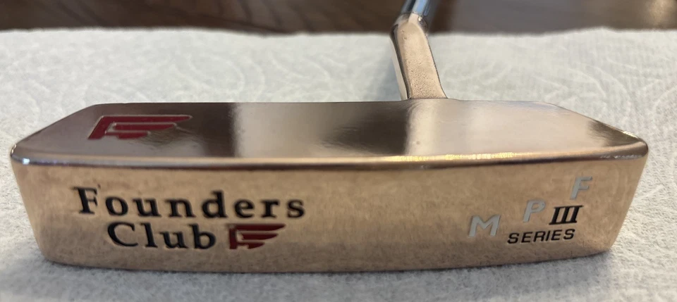 Founders Club MPF III Series BeCu Putter, EUC Orig Grip, RH, 35”, Mint Restore. - Image 1 of 4