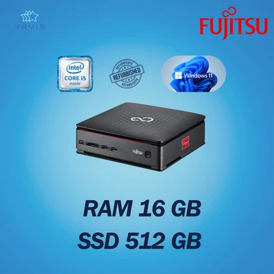 PC DESKTOP FUJITSU Q920 INTEL I5 RAM 16GB SSD 512GB WIN 11 PRO RICONDIZIONATO - Immagine 1 di 4
