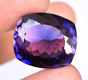 Flawless Natural Purple Pink Tanzanite 40.00 CT AGL Certified Cushion Gemstone - Picture 1 of 7