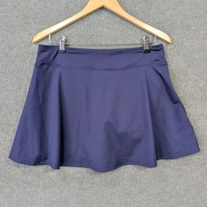 Tommy Bahama Golf Skirt Skort Womens Large Navy A Line Pull On Stretchy Preppy - Picture 1 of 11