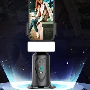 `Auto Face Tracking Phone Holder 2 In1 360° Smart Ai Camera Recognition Pho - Photo 1 sur 12