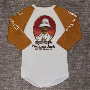 VTG Original Panama Jack T-shirt Collectors Edition Tee Graphic 3/4 Sleeve 70s - Picture 1 of 7