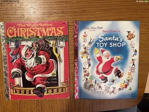 Little Golden Book  (lot Of 2) Christmas Books ￼￼ - Picture 1 of 1