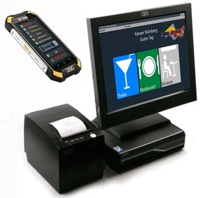 Netzwerk Mobile GASTRO Kasse zur MIETE: Hauptkasse + Bestellterminal, Bondrucker - Bild 1 von 10
