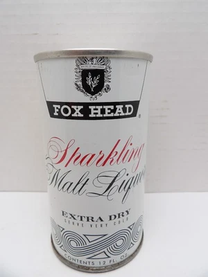 FOX HEAD MALT LIQUOR STRAIGHT STEEL PULL TAB BEER CAN #66-12 SHEBOYGAN WISCONSIN - Image 1 of 4