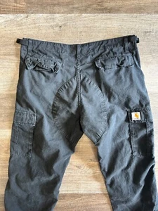 Carhartt Aviation Pant black cotton ripstop military cargo trousers pants 33 29 - Imagen 1 de 6