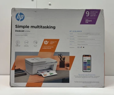 HP DeskJet 4130e A4 Colour Multifunction Inkjet Printer 26Q93B - Image 1 of 4