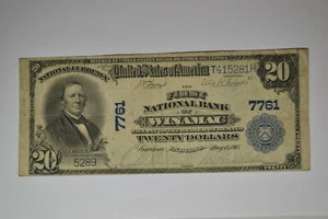 Winamac, IN - $20 1902 Plain Back Fr. 650 The First NB Ch. # 7761. Fine-VF - Picture 1 of 4