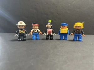 LEGO Duplo Jake & Neverland Pirates Goofy  Fireman Boater Airport 5 Figures - Picture 1 of 12