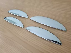 UK SELLER 4 Bright CHROME Door Handle Lever Cover Trims for JAGUAR X TYPE X400 - Picture 1 of 8