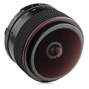 Opteka 6.5mm Fisheye Lens for Fuji X-Pro2 X-T2 X-T1 X-T20 X-T10 X-E2S X-E3 E2 A3 - Picture 1 of 12