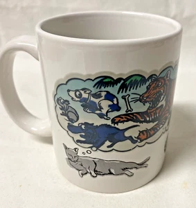 Cat Dream Clouds Wondermugs 10 Unzen Heiß Kalt Veränderung Lustig Katze Humor Tasse USA - Bild 1 von 9