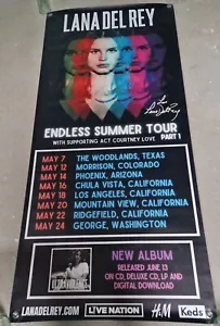 Lana Del Rey The Endless Summer Tour HUGE Banner 2015 - Afbeelding 1 van 9