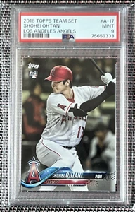 Shohei Ohtani RC Rookie Card 2018 Topps Team Set A-17 PSA 9 MINT MVP MR 50 50 + - Picture 1 of 4